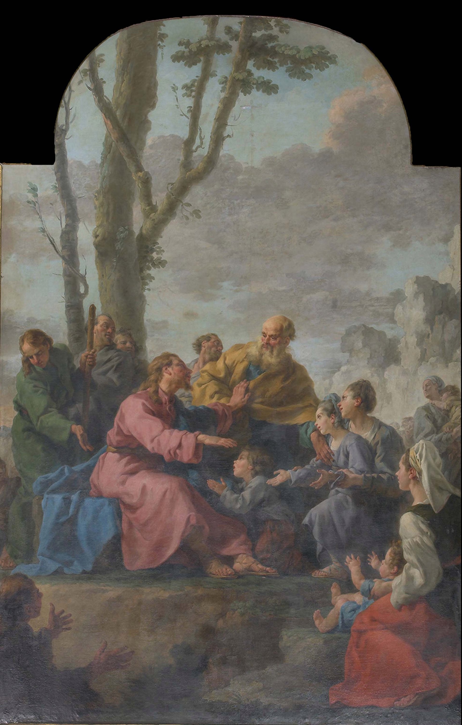 Le Christ bénissant les enfants - Noël Hallé