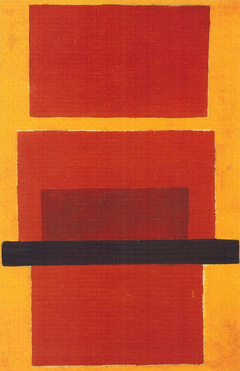 Composition non figurative. Peinture en couleur - Olga Rozanova