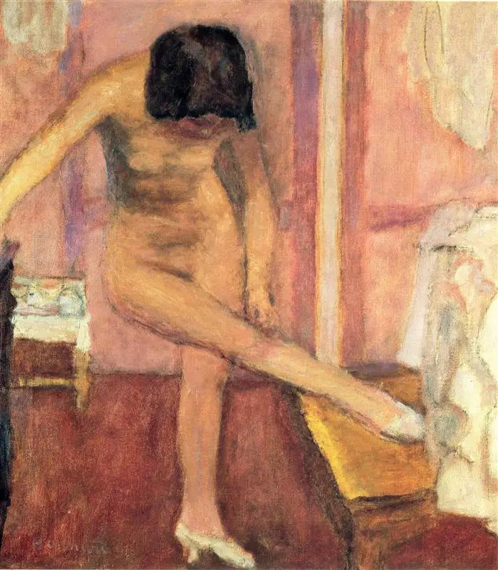 Nude Woman Bending - Pierre Bonnard