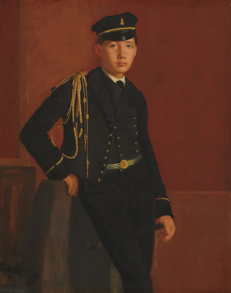 Achille De Gas in Cadet Uniform - Edgar Degas