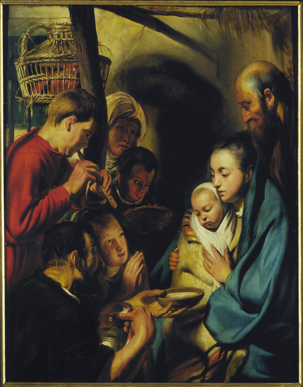 Adoration des bergers - Jacob Jordaens