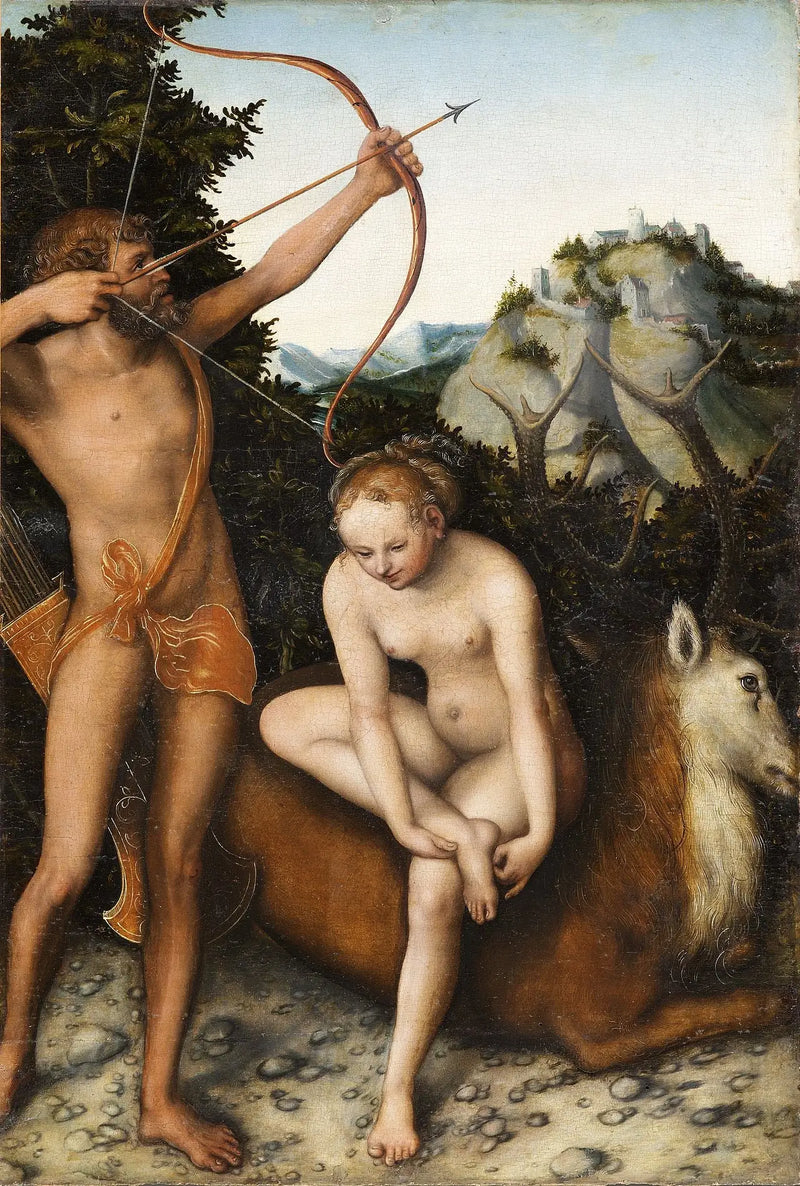 Apollo and Diana - Lucas Cranach the Elder