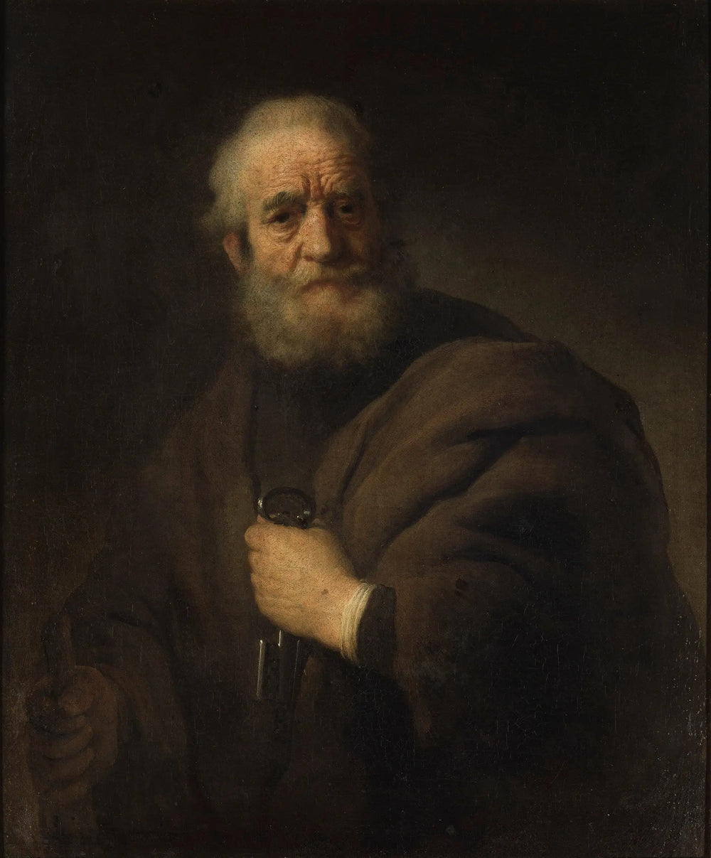 Reproduction du tableau « Apôtre Pierre - Rembrandt » par Alpha Reproduction en peinture à l’huile