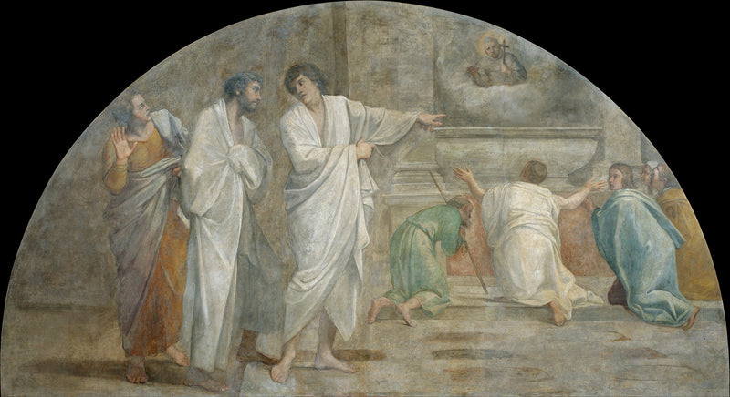 Apparition of Saint Didaque above his sepulchre - Annibale Carracci