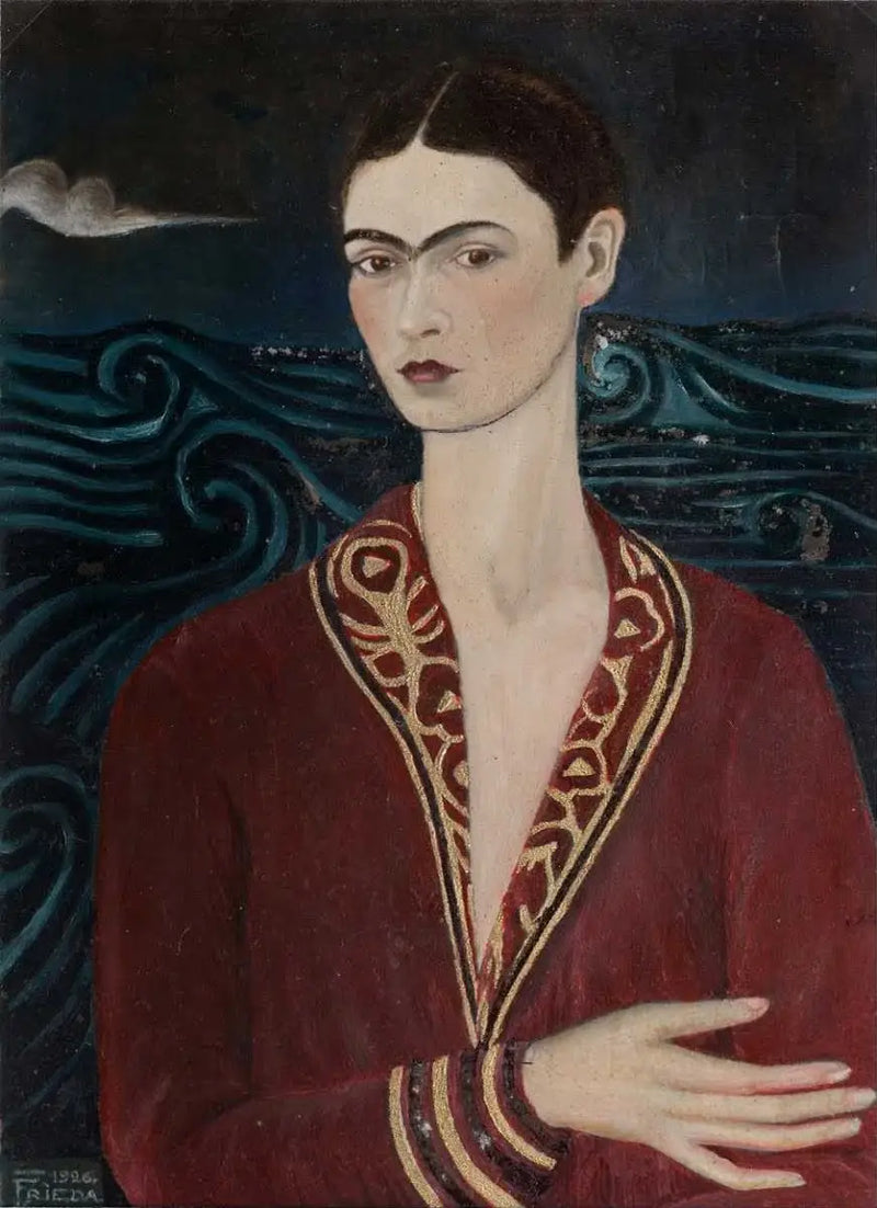 Self-Portrait in Velvet Dress - Frida Kahlo