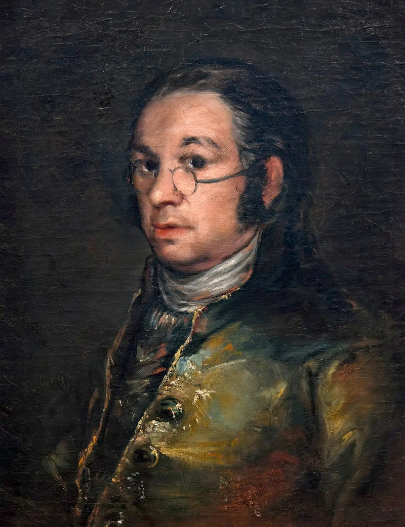 Self-Portrait with Glasses - Francisco de Goya