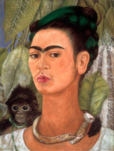 Self-Portrait with a Monkey - Frida Kahlo