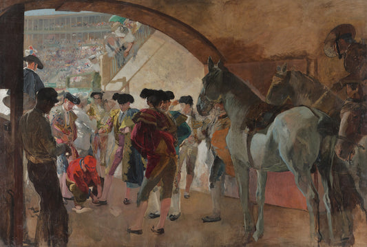 Reproduction du tableau « Avant la corrida - Joaquín Sorolla » par Alpha Reproduction en peinture à l’huile