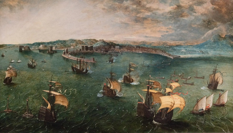 Naval Battle in the Gulf of Naples - Pieter Brueghel the Elder