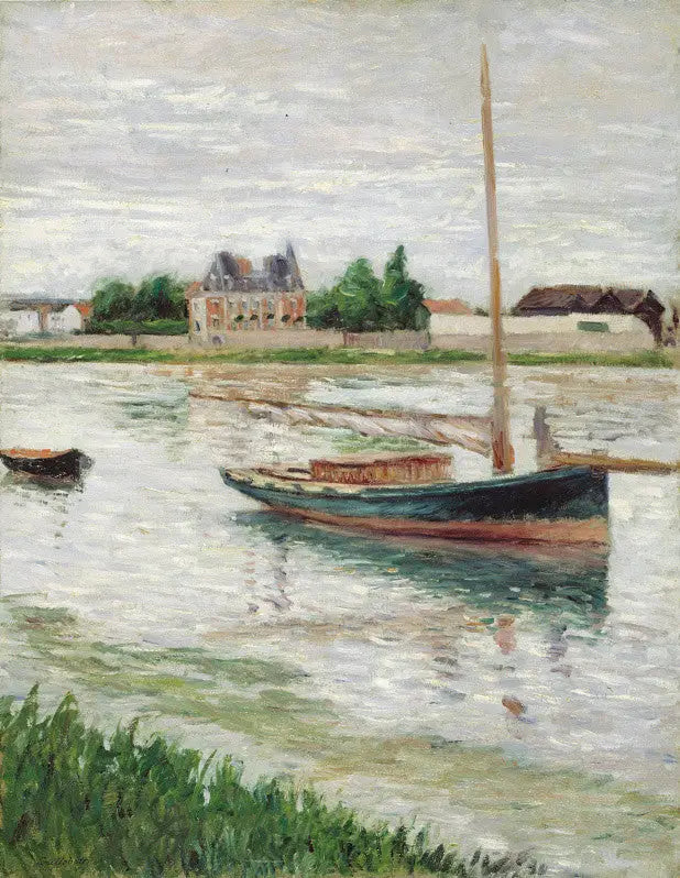 Boat at Anchor on the Seine, Argenteuil - Gustave Caillebotte