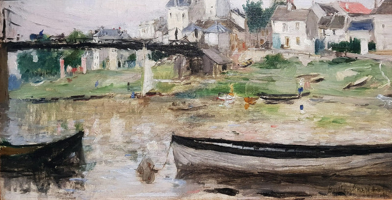 Boats on the Seine - Berthe Morisot