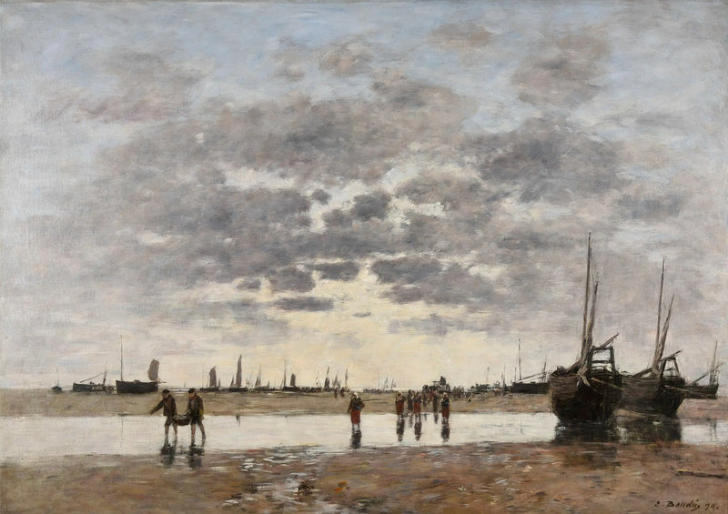Berck: the return of the boats - Eugène Boudin