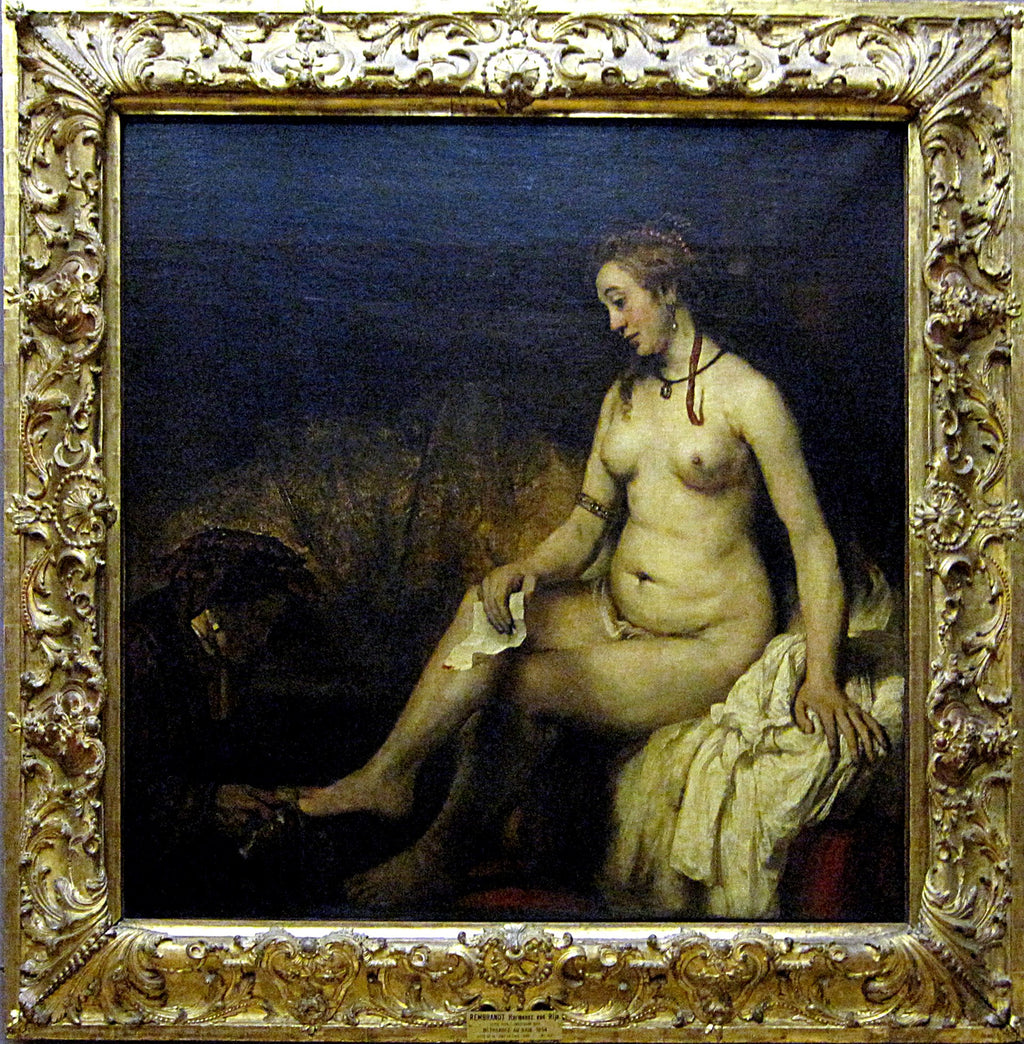 Bathsheba at Her Bath receiving David's Letter - Rembrandt