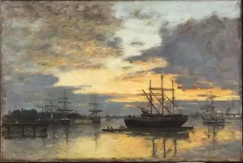 Bordeaux, in the port - Eugène Boudin