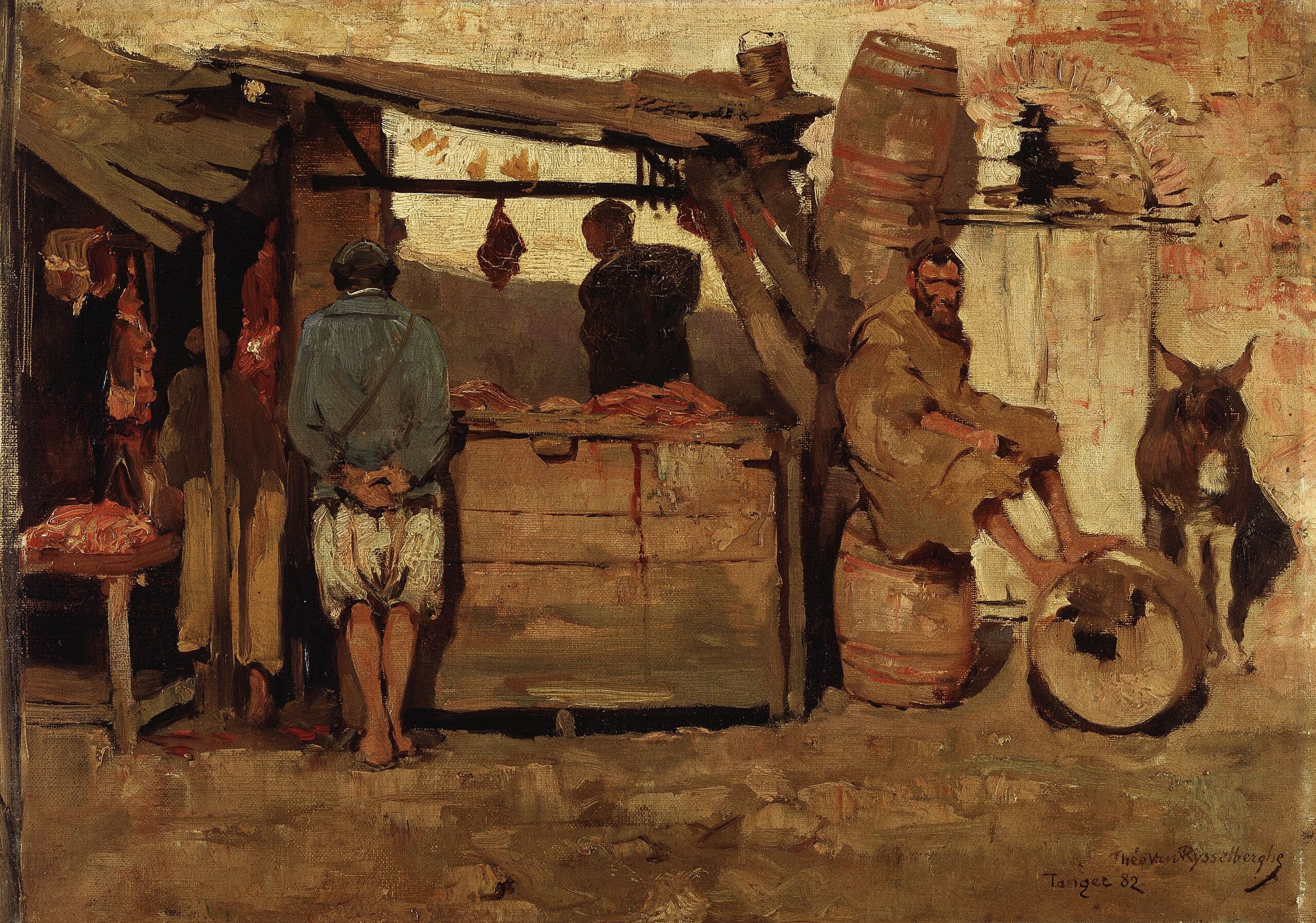 Boucherie au Maroc - Théo van Rysselberghe - Alpha Reproduction