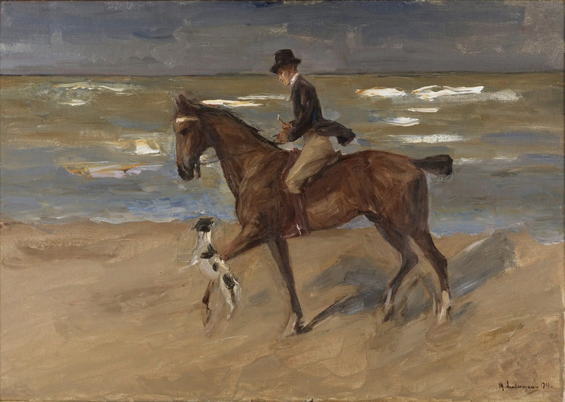 Horseman on the Beach - Max Liebermann
