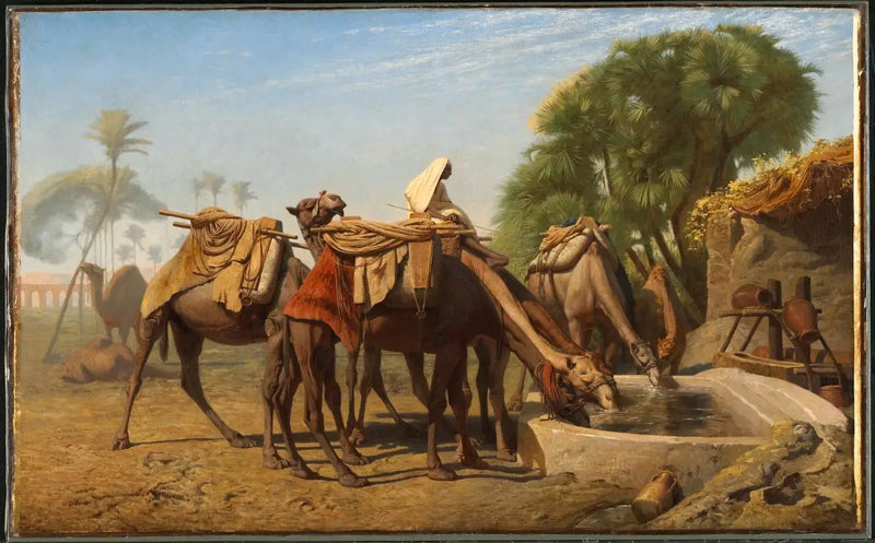 Camels at the Watering Place - Jean-Léon Gérôme