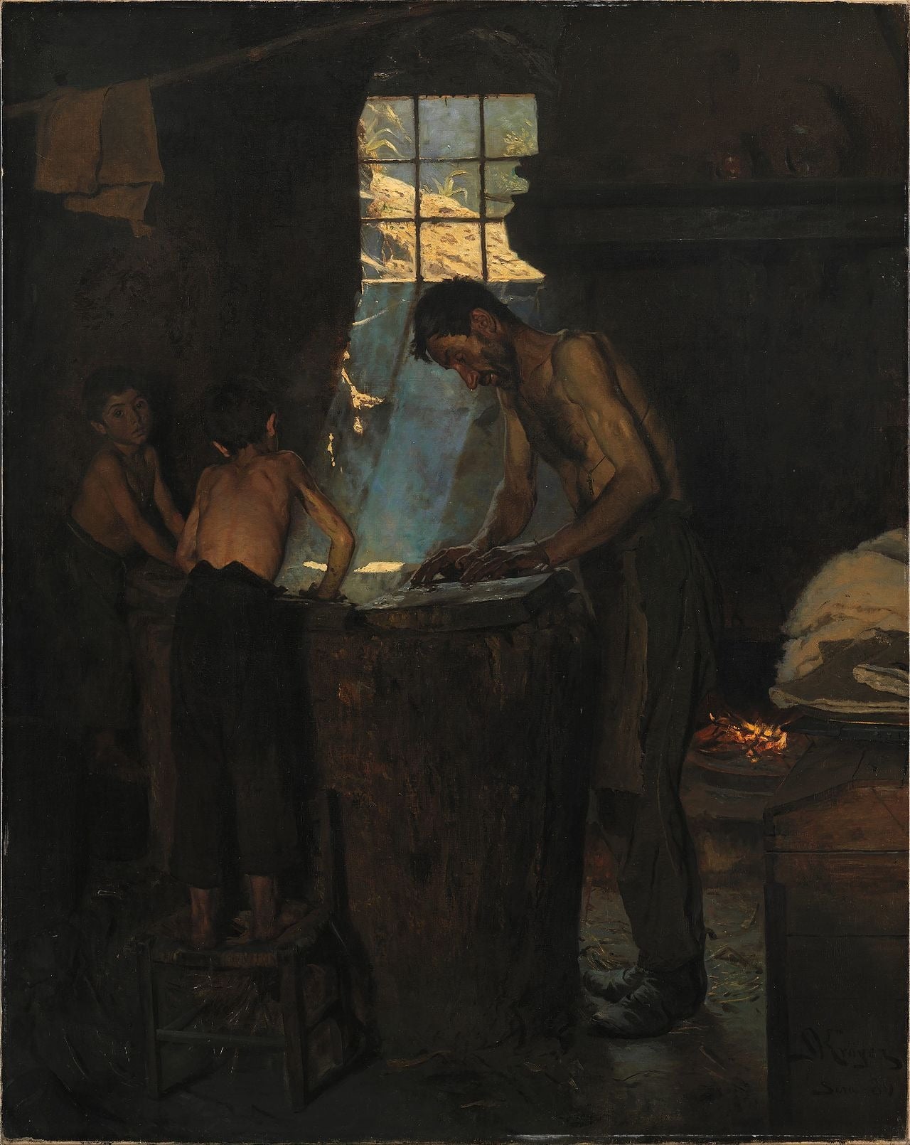 Hat Makers in an Italian Village - Peder Severin Krøyer