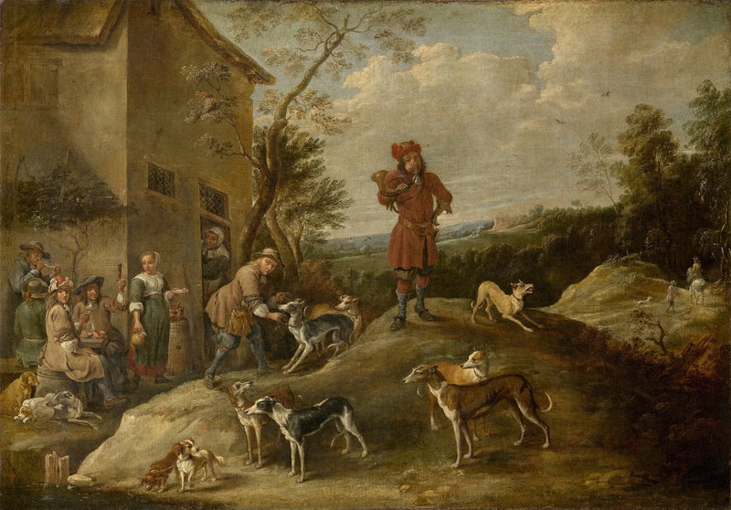 Hunters at Rest - David Teniers the Younger