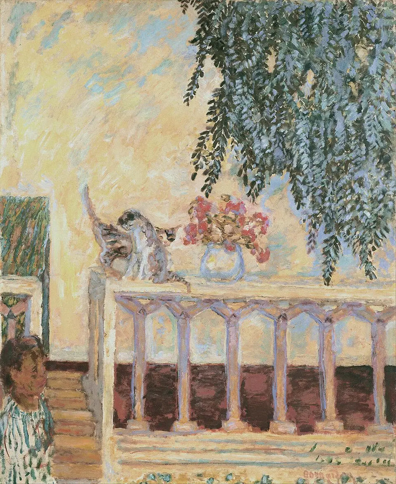 Cats on the Balustrade - Pierre Bonnard