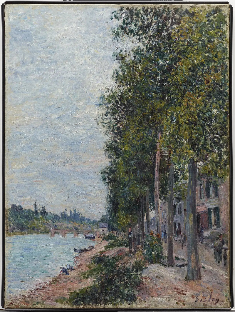 Path along the Seine at Saint-Mammès - Alfred Sisley