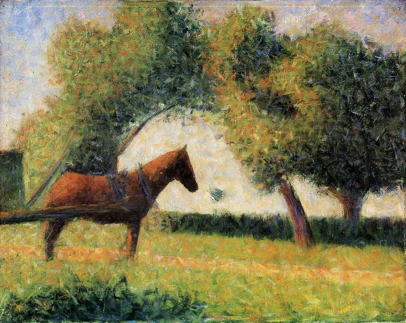 Horse in a Field - Georges Seurat