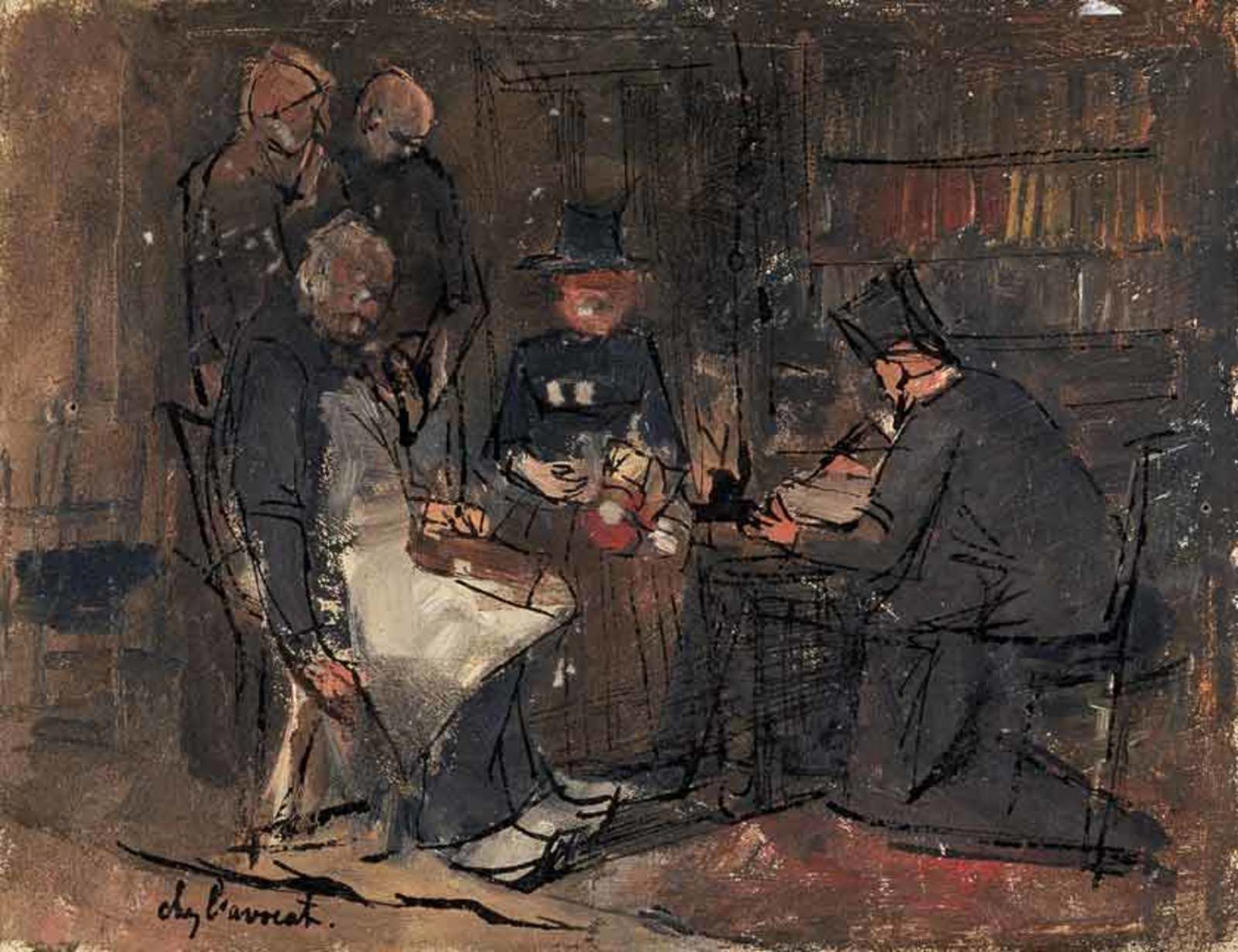 Chez l'avocat (étude) - Jan Toorop