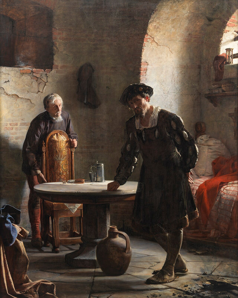 Christian II in prison at Sønderborg Castle - Carl Heinrich Bloch