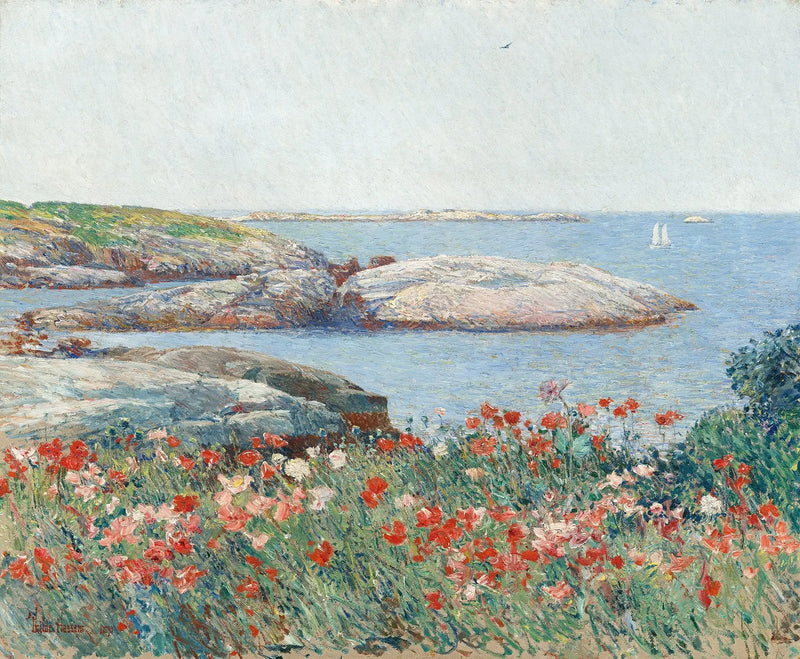 Poppies, Shoal Islands - Childe Hassam