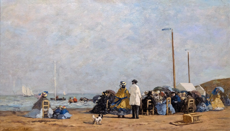 Crinolines on the Beach - Eugène Boudin