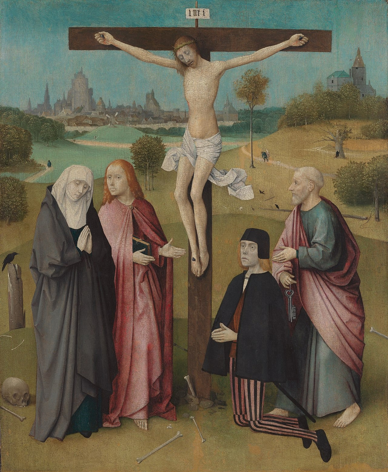 Crucifixion with a Donor - Hieronymus Bosch