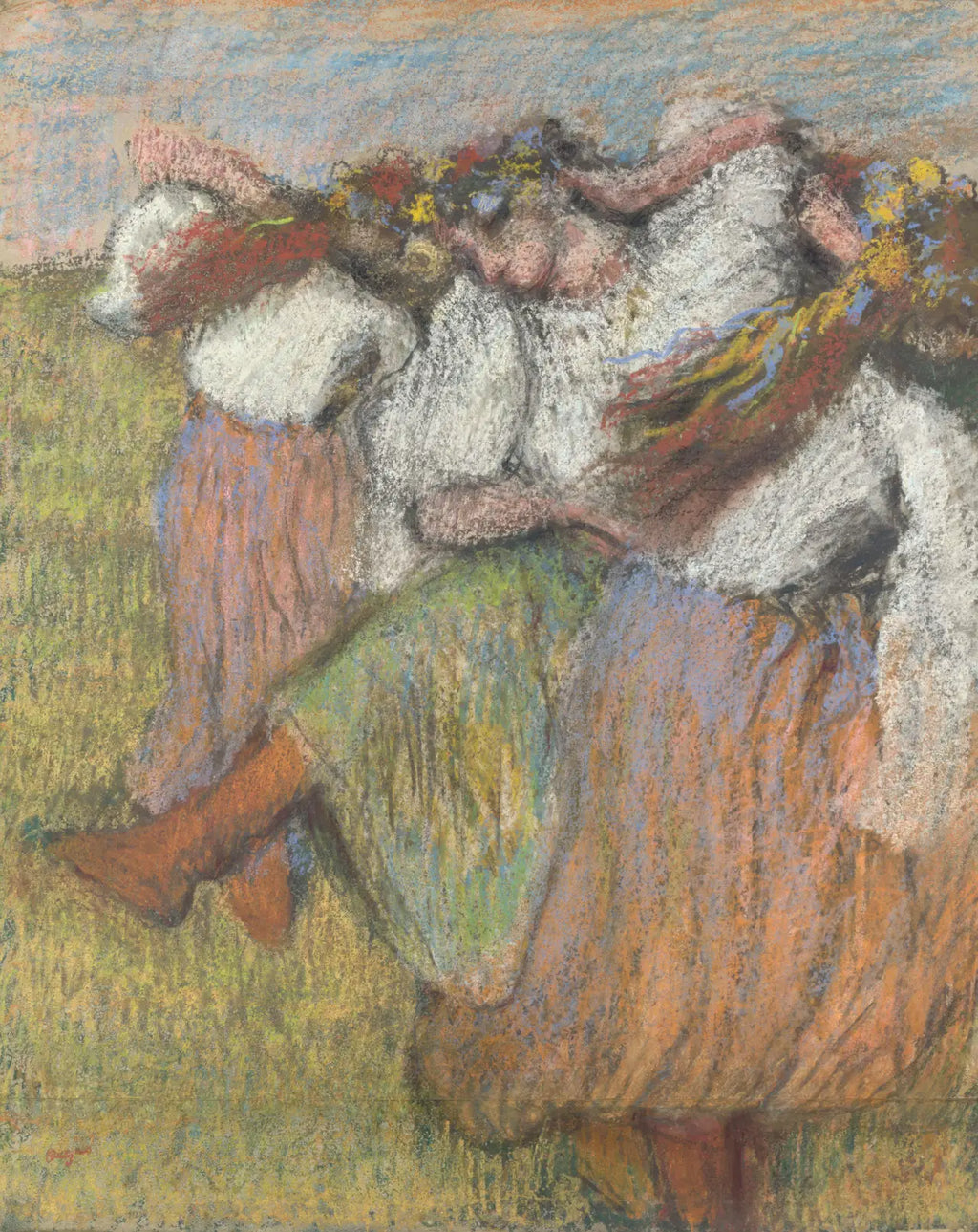 Reproduction du tableau « Danseurs ukrainiens - Edgar Degas » par Alpha Reproduction en peinture à l’huile