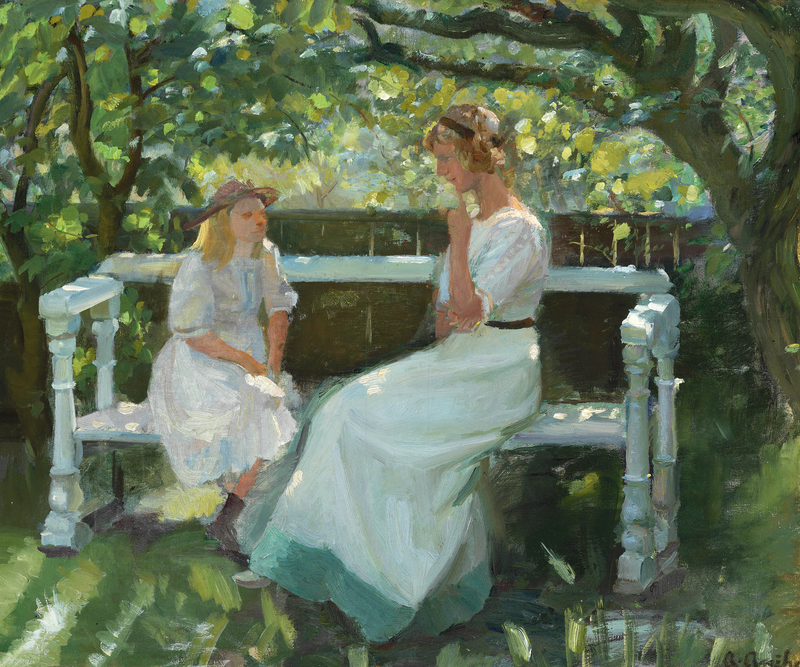 In the garden. - Anna Ancher