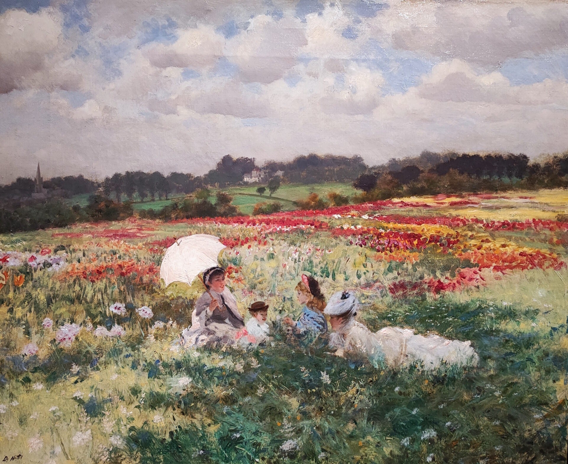 Dans les champs autour de Londres - Giuseppe De Nittis - Alpha Reproduction