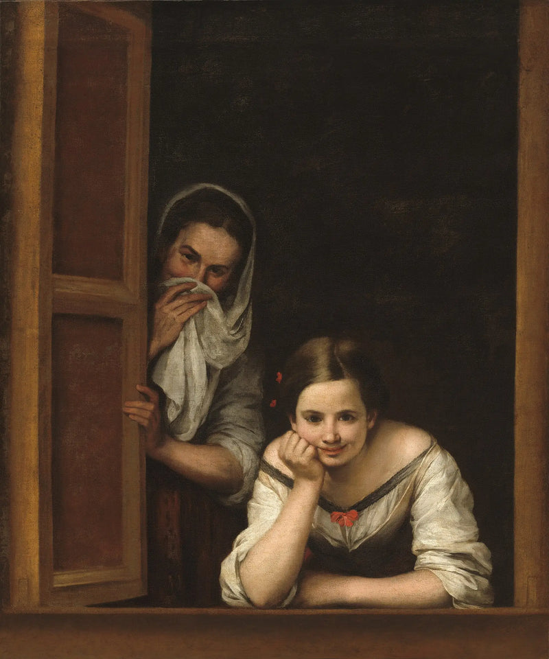Two Women at the Window - Bartolomé Esteban Murillo