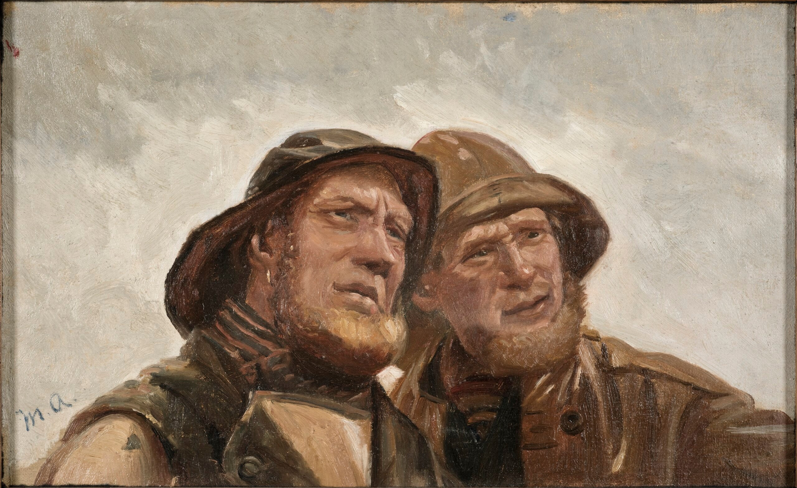 Deux pêcheurs. Étude - Michael Peter Ancher - Alpha Reproduction