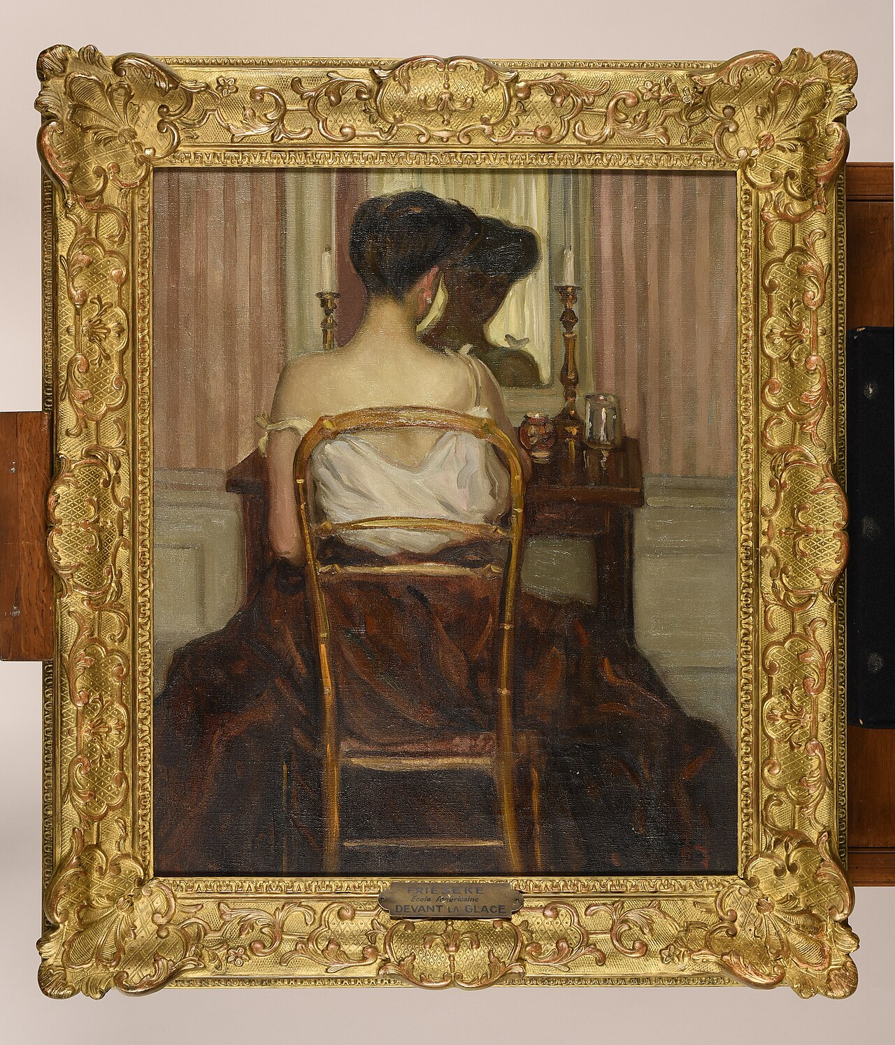Devant la glace - Frederick Carl Frieseke - Alpha Reproduction