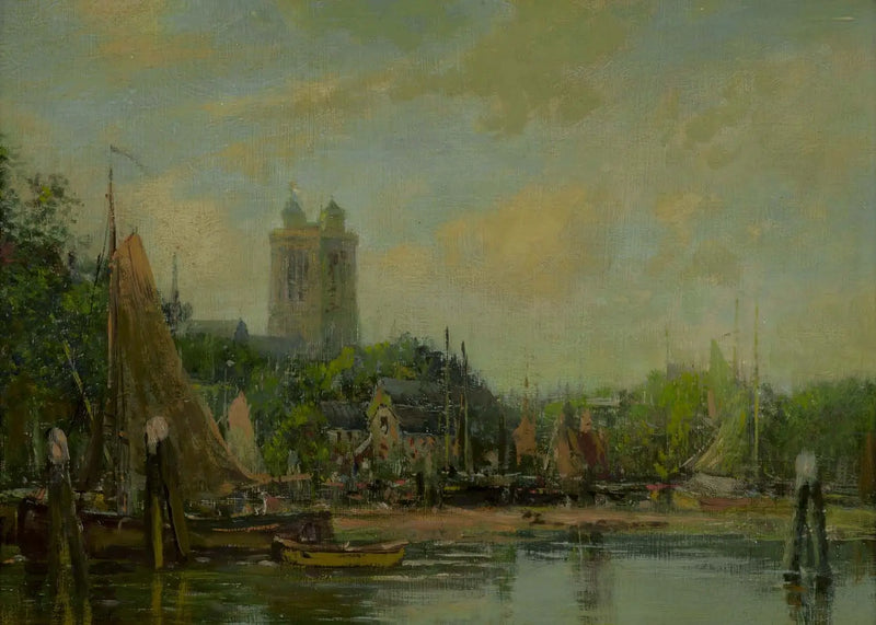 Dordrecht, the Cathedral - Eugène Boudin