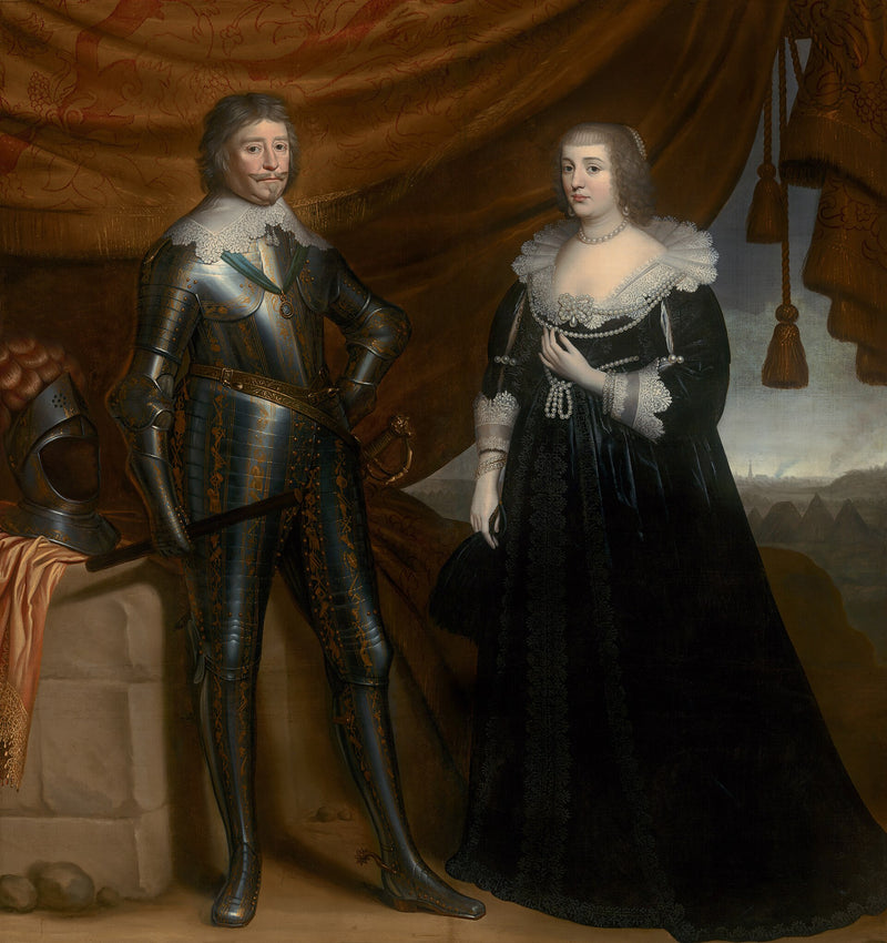 Double portrait of Frederik Hendrik (1584-1647) and Amalia of Solms-Braunfels (1602-1675) - Gerrit van Honthorst