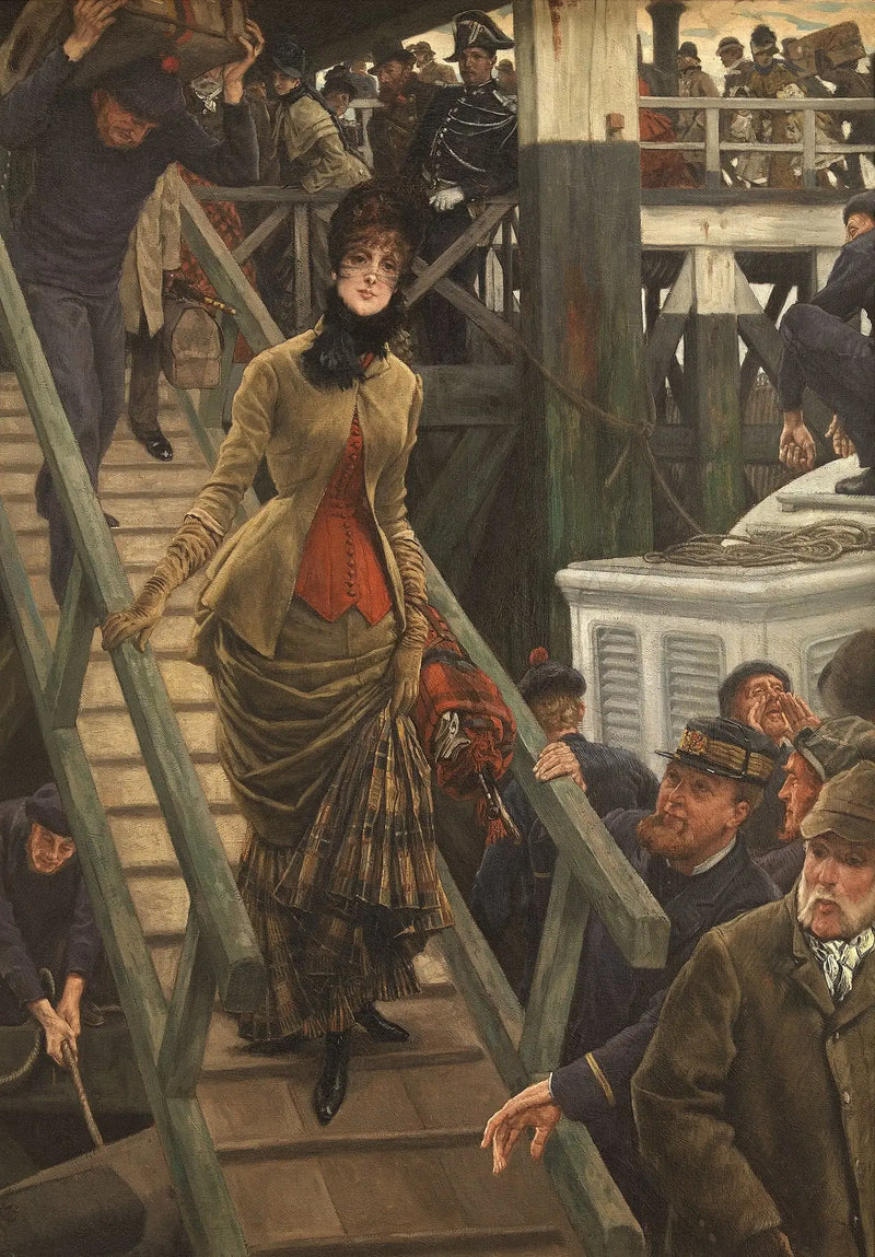 Embarkation at Calais - James Tissot