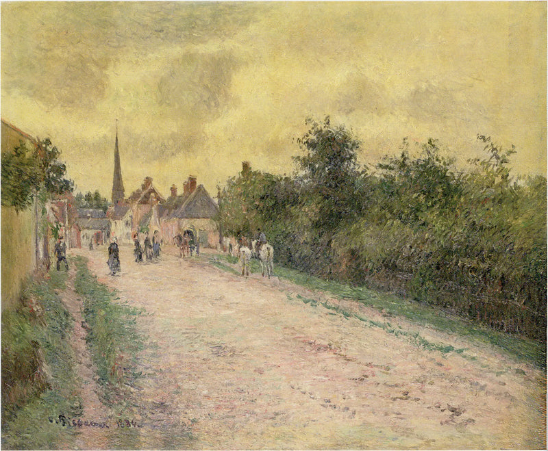 Entrance to the Village of Eragny - Camille Pissarro