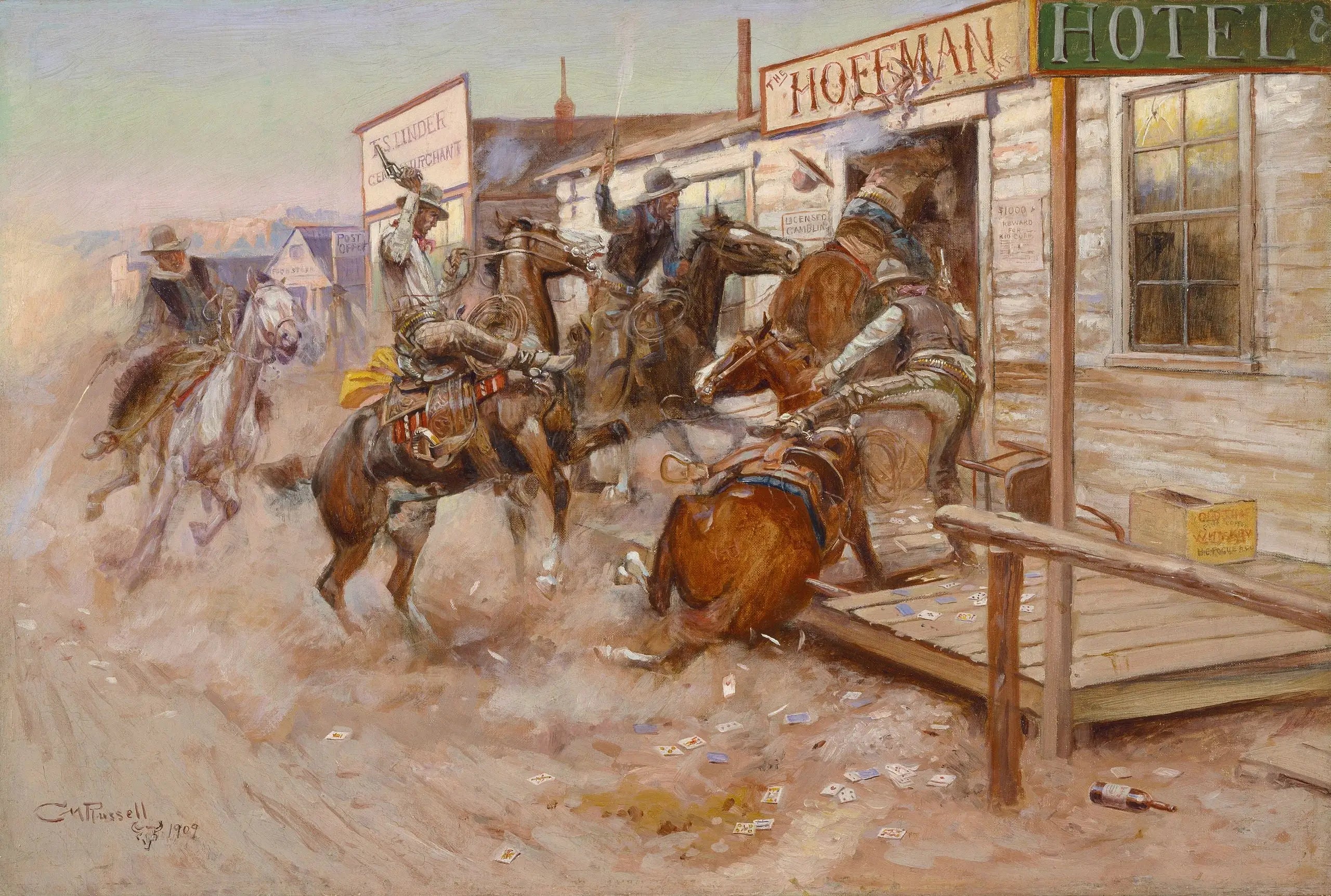 Entrer sans frapper - Charles Marion Russell - Alpha Reproduction