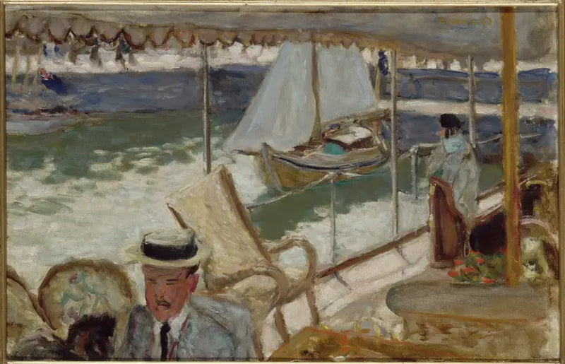 On Yacht - Pierre Bonnard