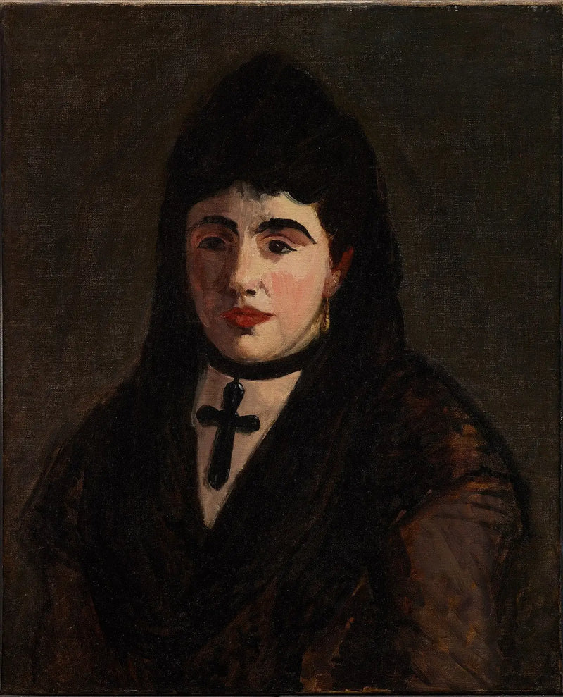 Spanish Woman at the Black Cross - Édouard Manet
