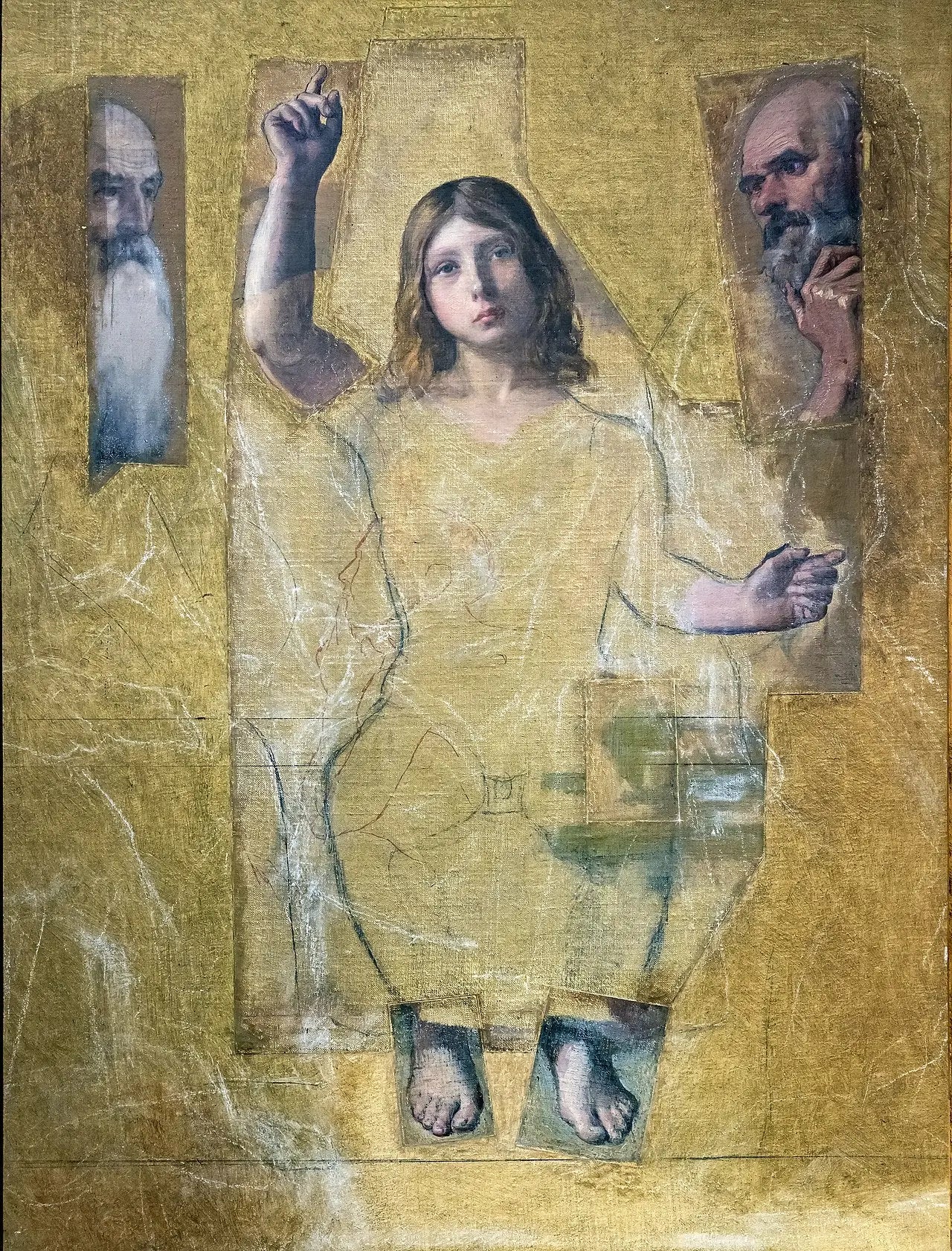 Études pour Jésus parmi les docteurs - Jean-Auguste-Dominique Ingres - Alpha Reproduction