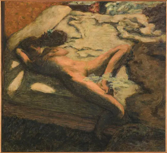 Woman Asleep on a Bed - Pierre Bonnard