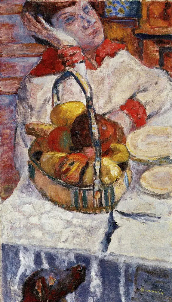 Woman with Fruit Basket - Pierre Bonnard