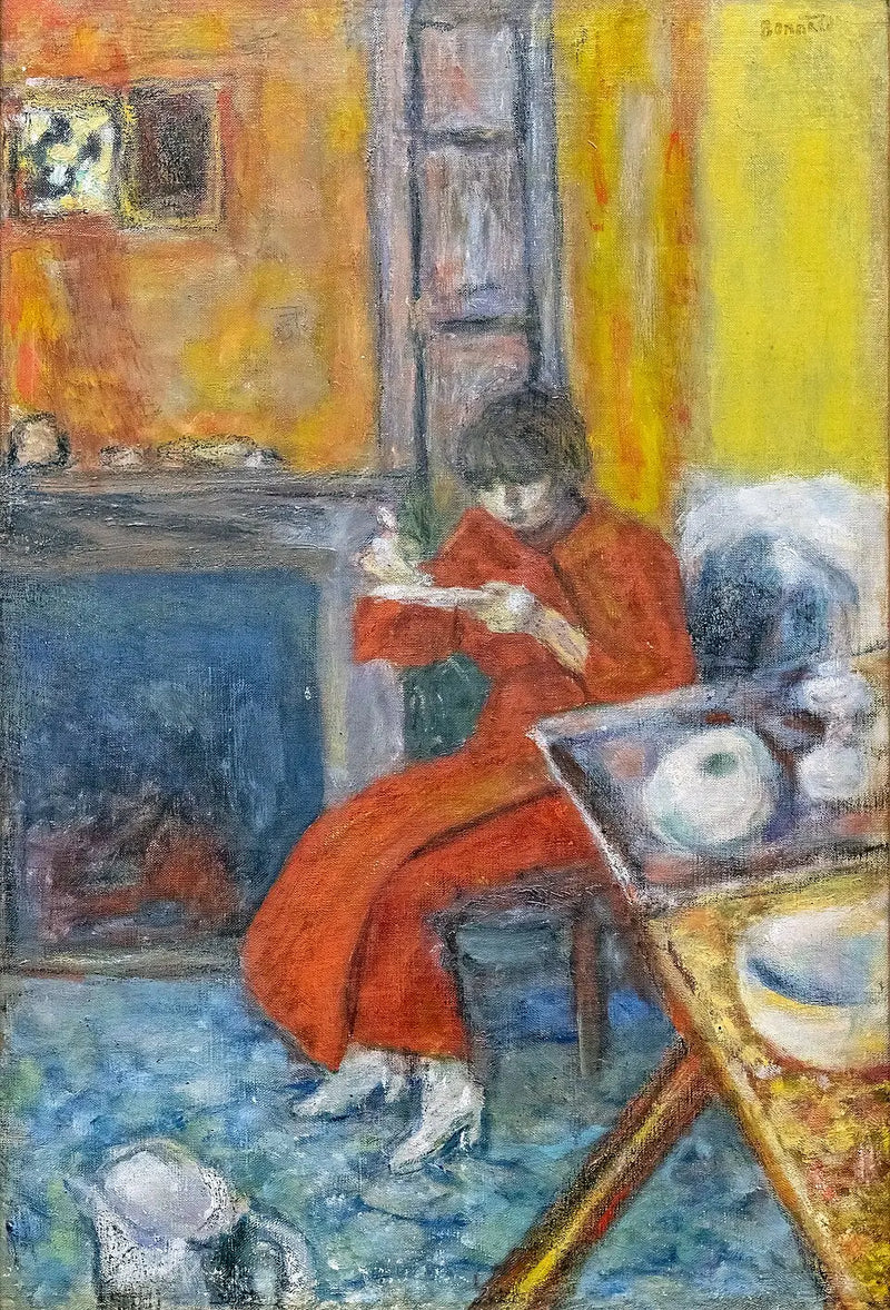 Woman in a Red Robe - Pierre Bonnard