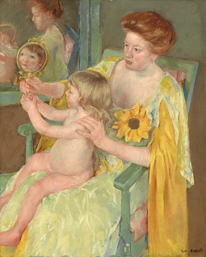 Woman with Sunflower - Mary Cassatt