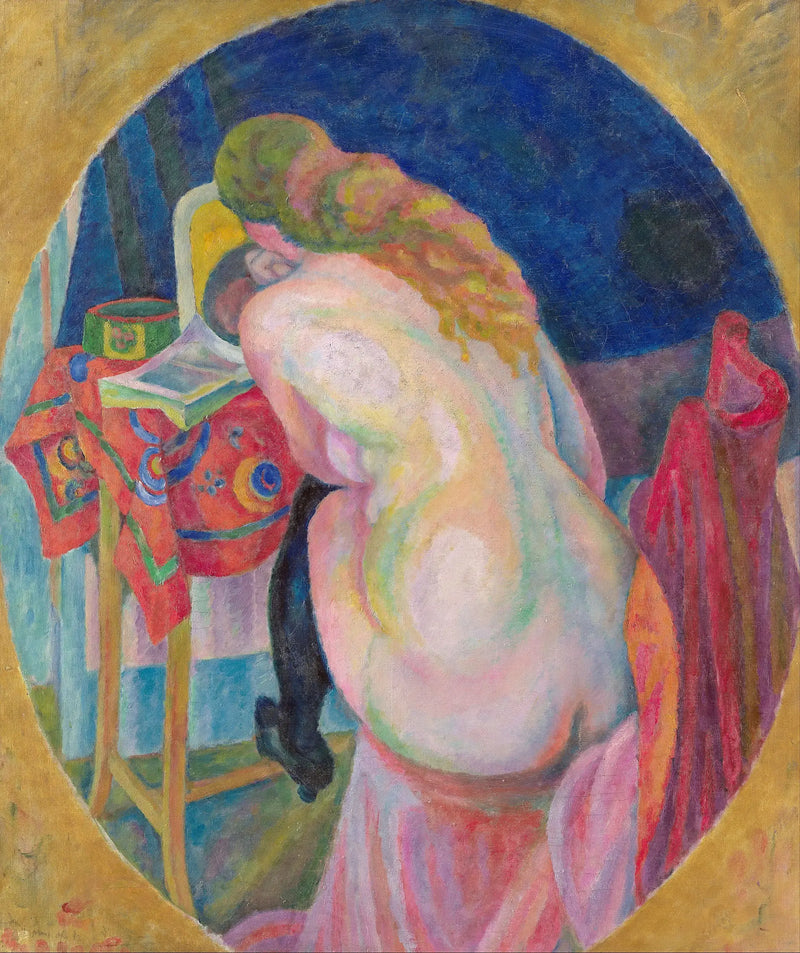 Nude Woman Reading - Robert Delaunay